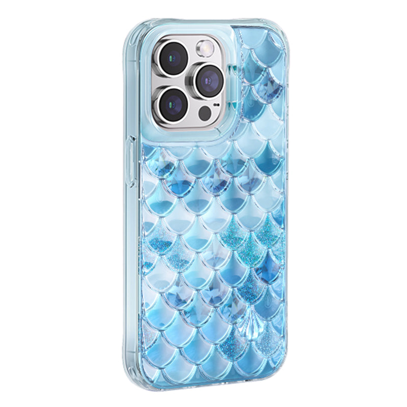 KINGXBAR Fish Scale Series til iPhone 14 Pro Max IML Design telefonetui TPU+PET stødsikkert cover KINGXBAR Fish Scale Series til iPhone 14 Pro Max IML Design telefonetui TPU+PET stødsikkert cover
